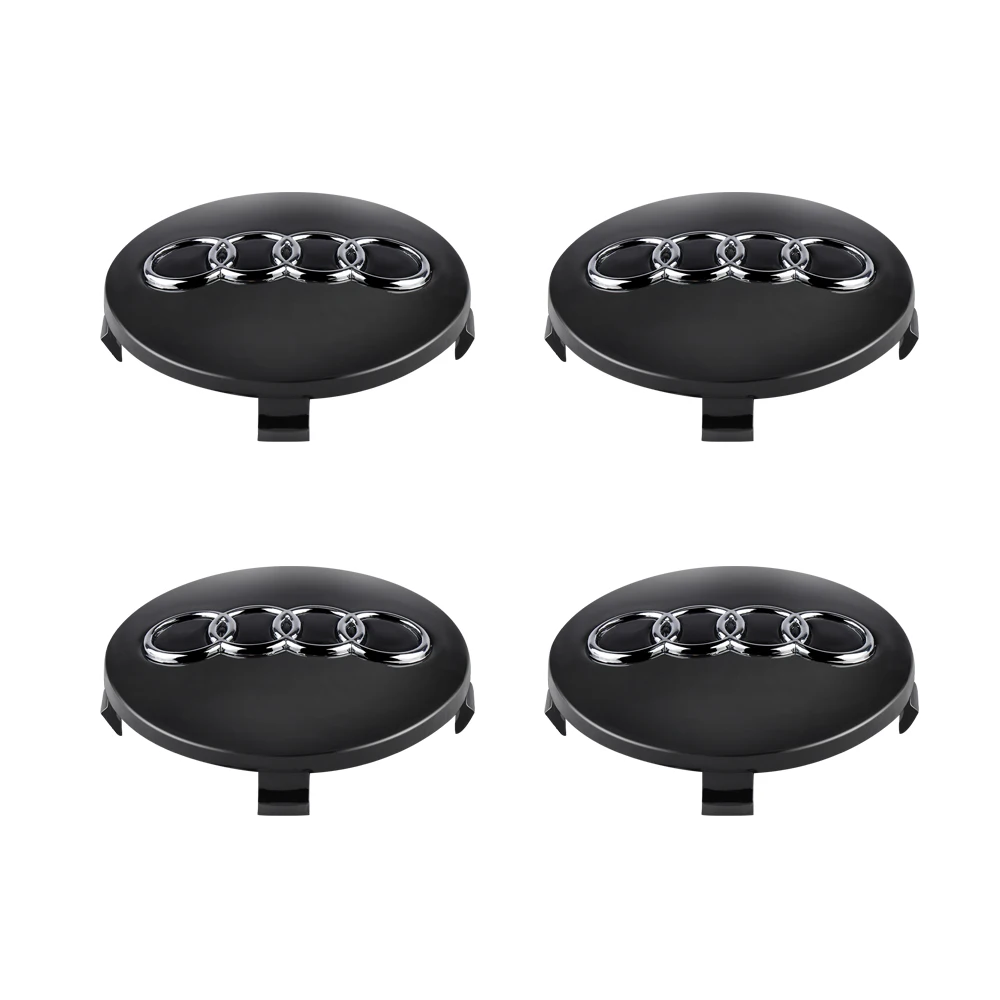 Vehicle Wheel Hub Caps Set for A1-A8, Q3-Q7 2 Vehicle Wheel Hub Caps Set for A1-A8, Q3-Q7 - Image 2