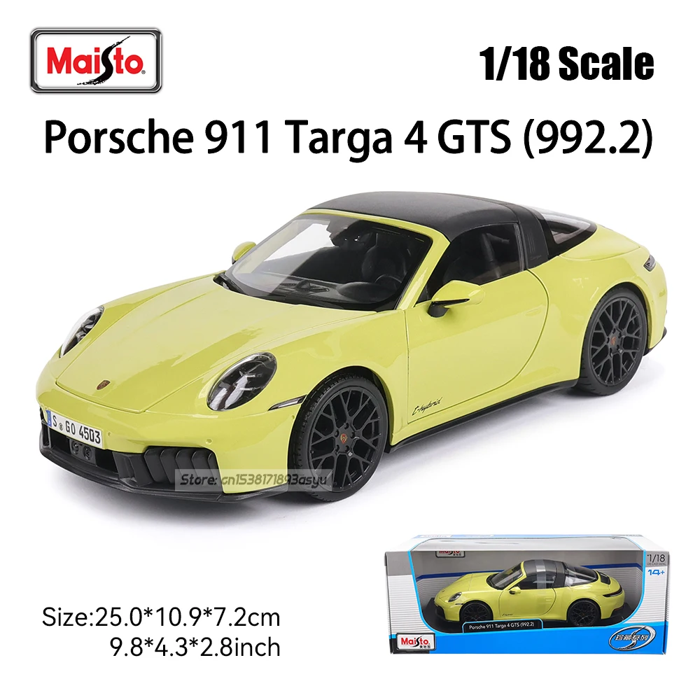 Maisto 1:18 Porsche 911 Tarqa 4 GTS Model 2 Maisto 1:18 Porsche 911 Tarqa 4 GTS Model - Image 2