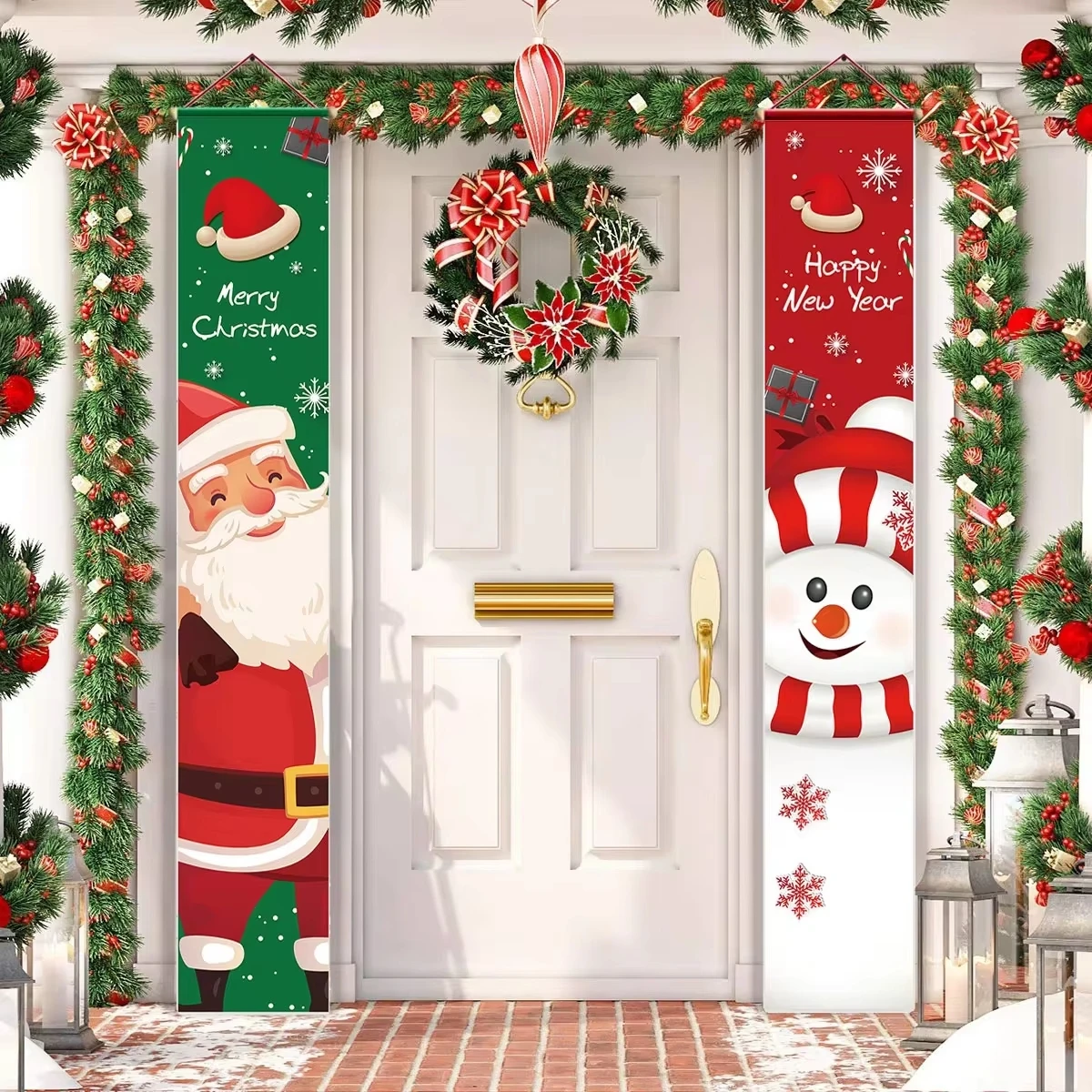 Festive Christmas Door Banner Set for 2024 4 Festive Christmas Door Banner Set for 2024 - Image 4