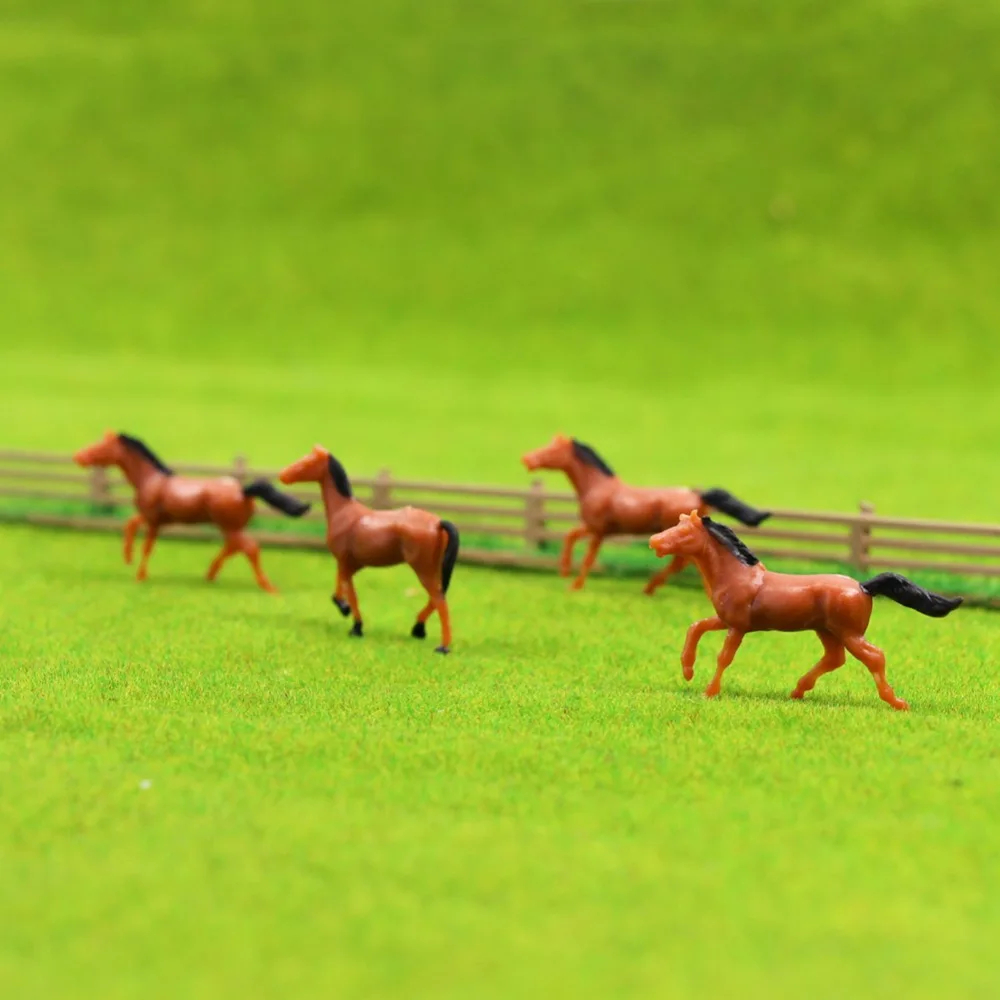 Set of 12 Realistic Horse Models in 1:87 Scale 1 Set of 12 Realistic Horse Models in 1:87 Scale