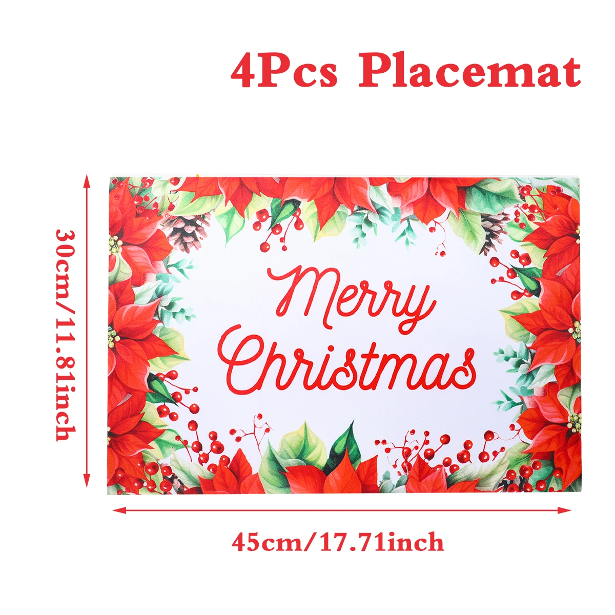 Festive Christmas Snowflake Placemat Set 12 Festive Christmas Snowflake Placemat Set - Image 12