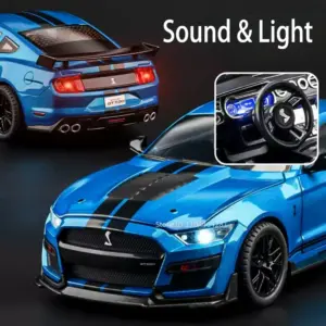 1:18 Shelby GT500 Diecast Model Black with Stripes 11 Sa3ceb42e74454e27ac04ce2327f3add4C