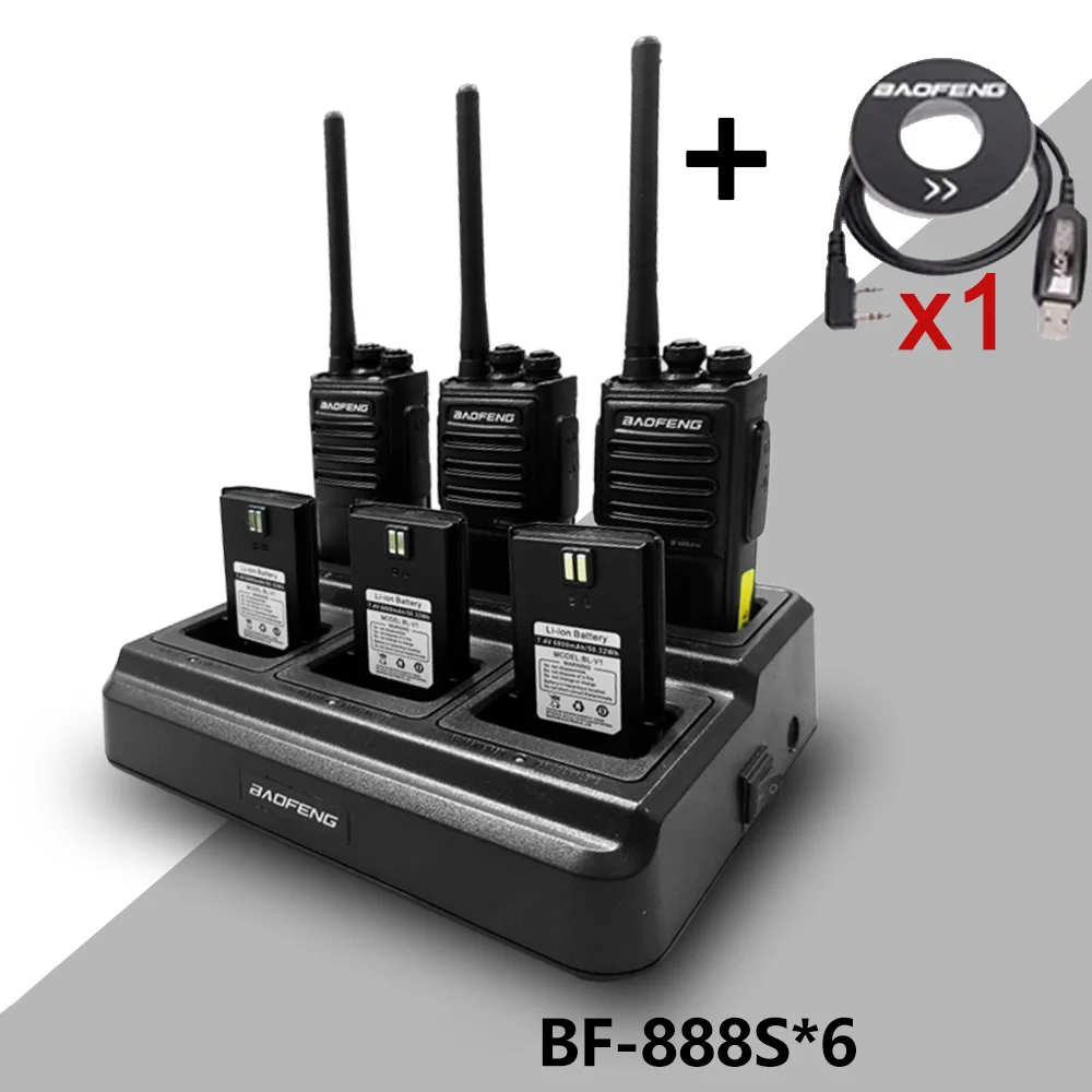 Set of 6 Baofeng BF-888S PLUS Walkie Talkies 9 Set of 6 Baofeng BF-888S PLUS Walkie Talkies - Image 9