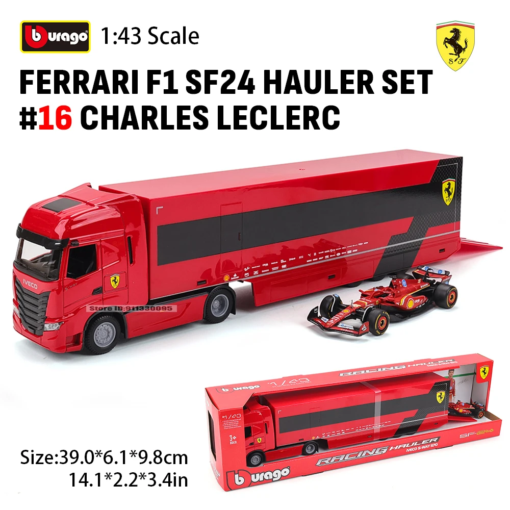 Bburago 1:43 F1 Hauler Set with Cars 7 Bburago 1:43 F1 Hauler Set with Cars - Image 7
