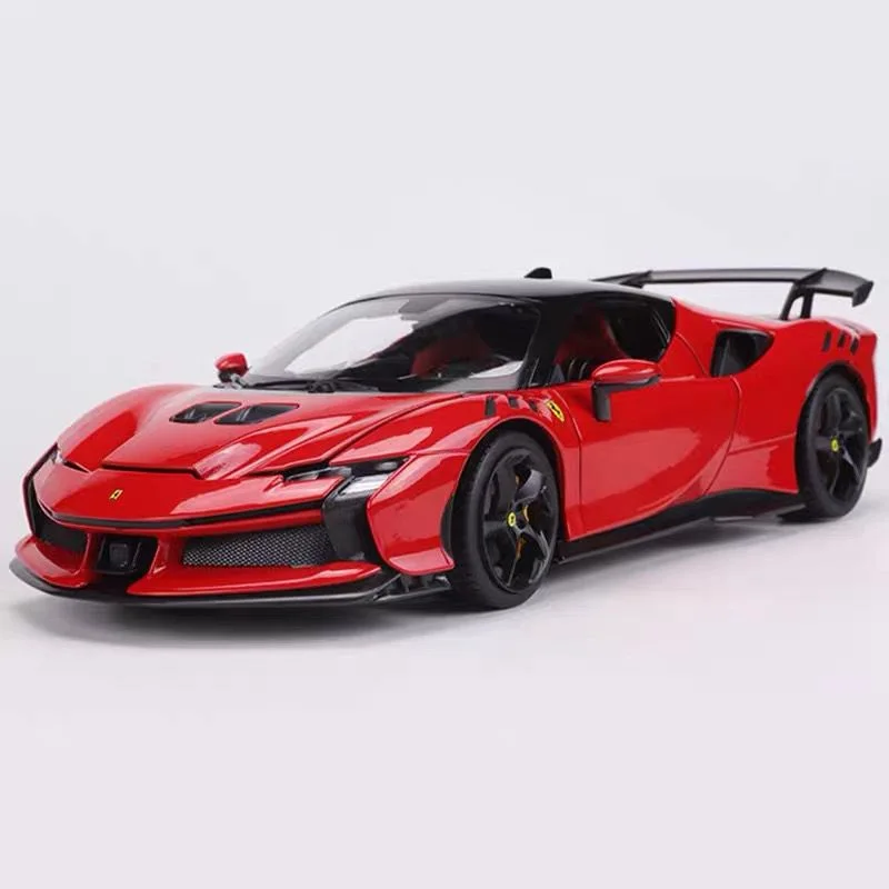 Yellow Ferrari SF90XX Stradale Diecast Model 1:24 Scale 7 Yellow Ferrari SF90XX Stradale Diecast Model 1:24 Scale - Image 7