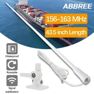 ABBREE 43 Inch Marine VHF Antenna 3.5 dB 13 Sa4321a23ea6848a1bdcbd63fcc423073L