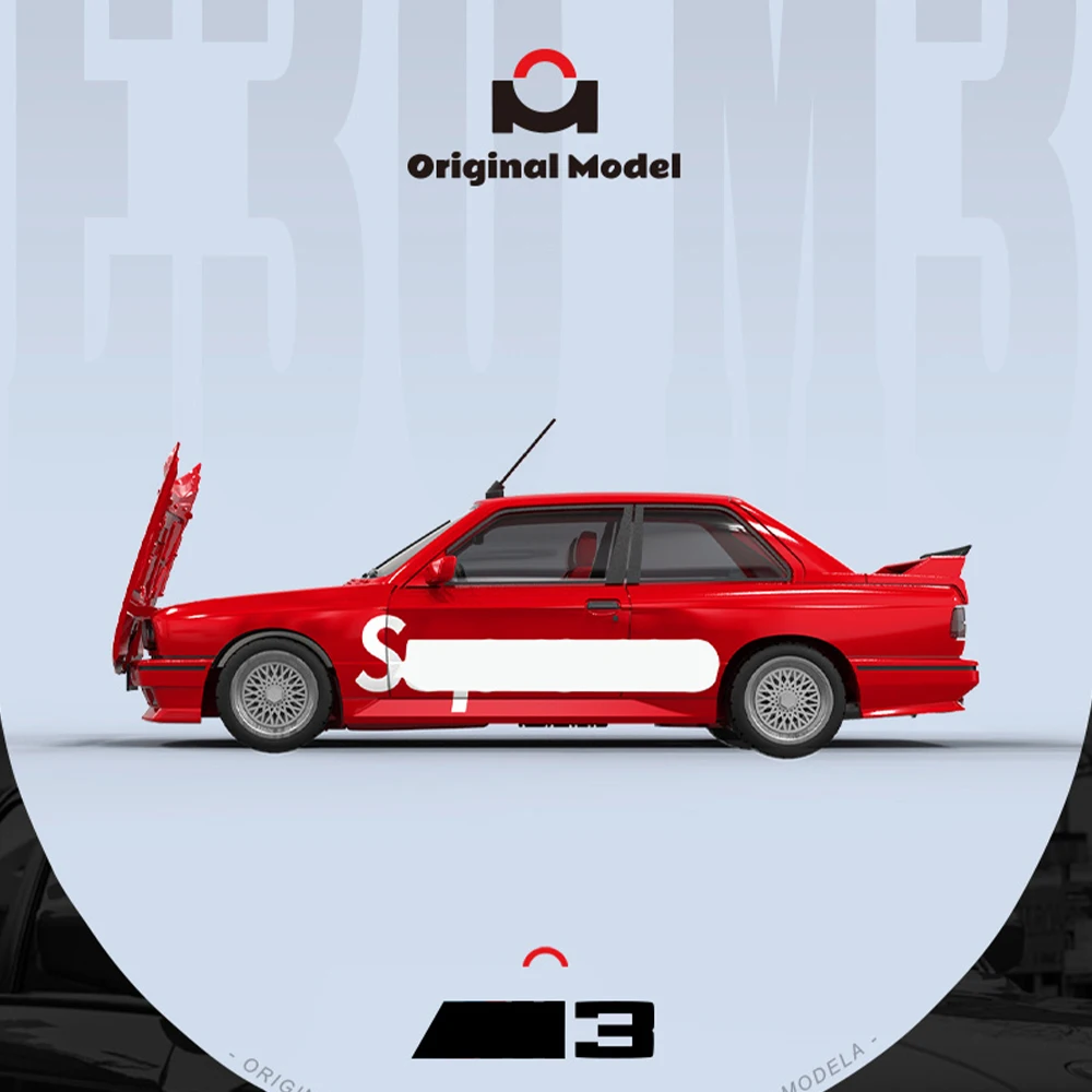 Red BMW E30 Diecast Model 1:64 Scale for Collection 4 Red BMW E30 Diecast Model 1:64 Scale for Collection - Image 4