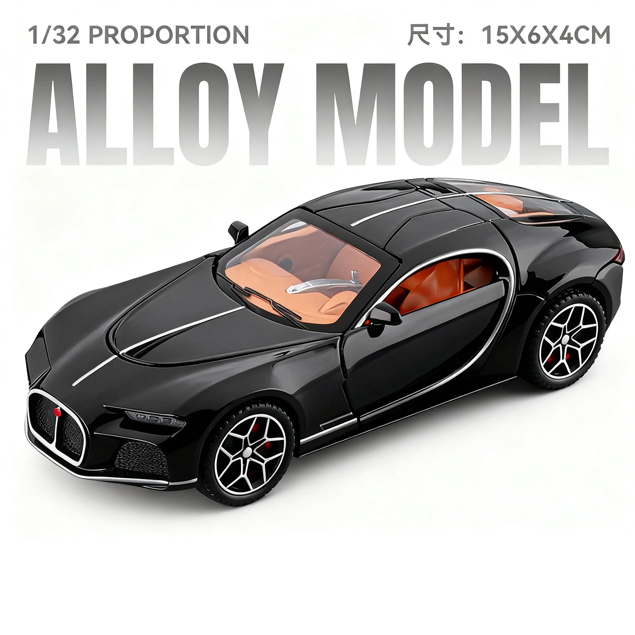 1:32 Scale Alloy Sports Car Model 9 1:32 Scale Alloy Sports Car Model - Image 9