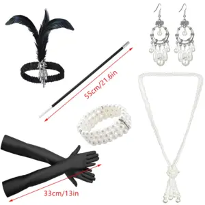 1920s Flapper Accessories Set for Adults 11 Sa4849a743fb04c7da5769a3d1f9d1a66y
