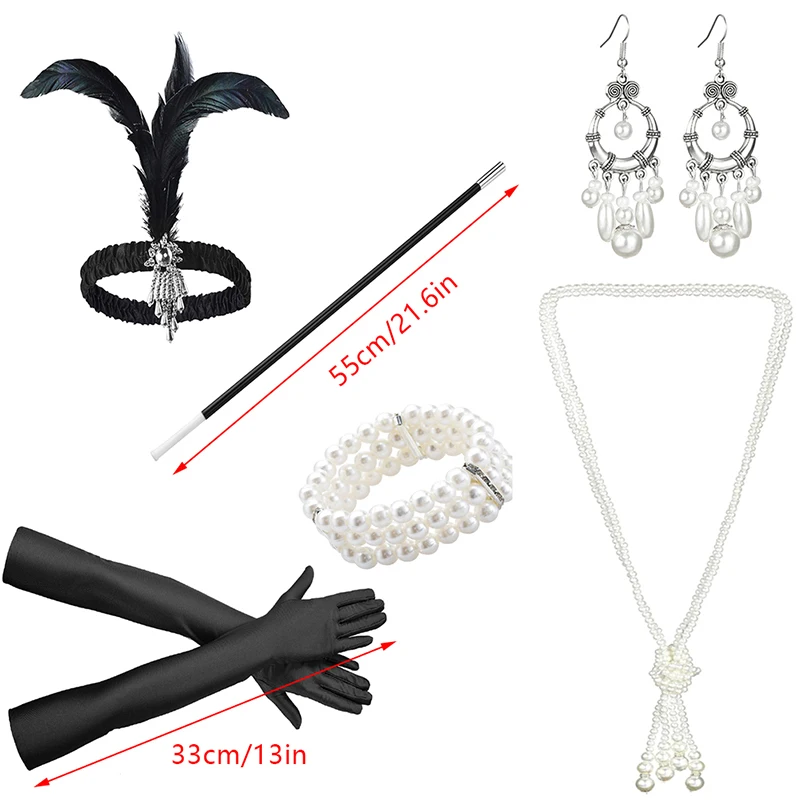 1920s Flapper Accessories Set for Adults 2 1920s Flapper Accessories Set for Adults - Image 2