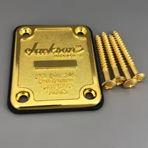Gold Jackson Guitar Neck Plate 6 Sa493465d131e437bbc0019a42934a93dY
