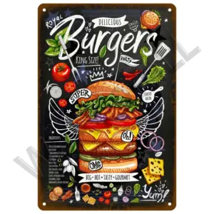 Vintage Metal Pizza Sign for Home Decor 51 Sa4deb863e979435293476077b5a6b299V