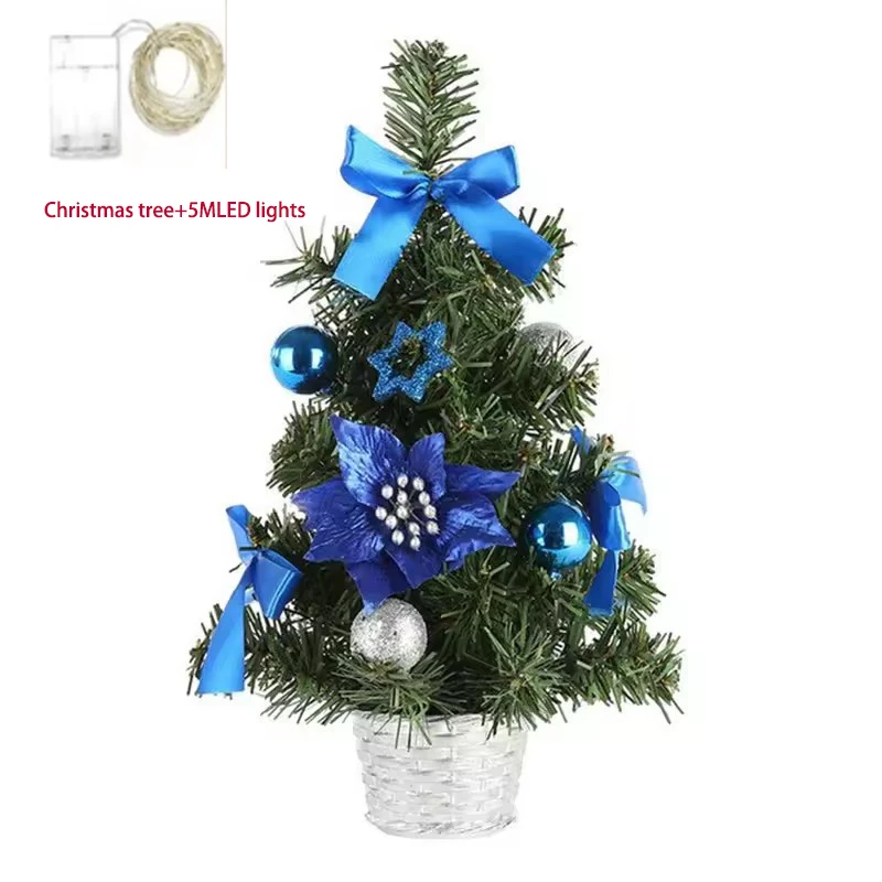 Miniature Pre-lit Artificial Christmas Tree in Vibrant Colors 7 Miniature Pre-lit Artificial Christmas Tree in Vibrant Colors - Image 7