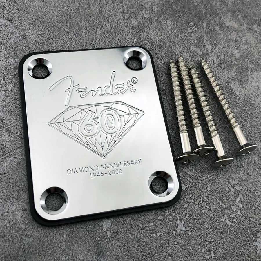 Fender Anniversary Neck Plate in Chrome, Gold, or Black 2 Fender Anniversary Neck Plate in Chrome, Gold, or Black - Image 2