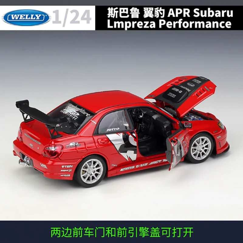 WELLY 1:24 Subaru Impreza Model Car 3 WELLY 1:24 Subaru Impreza Model Car - Image 3