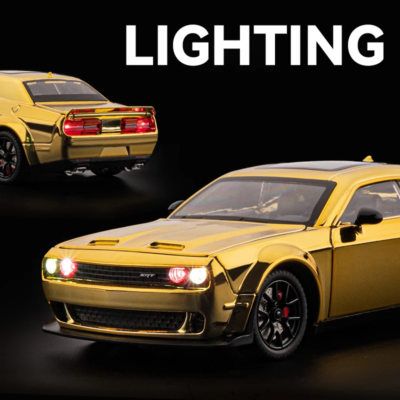 Red 1:24 Dodge Challenger SRT Hellcat Model 3 Red 1:24 Dodge Challenger SRT Hellcat Model - Image 3