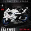 1:12 Scale GSX-R1000 Diecast Motorcycle Model