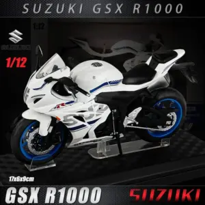1:12 Scale GSX-R1000 Diecast Motorcycle Model