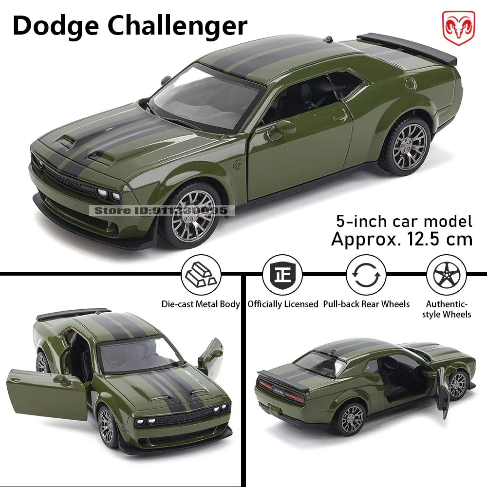Dodge Challenger 1:36 Scale Die-Cast Model 9 Dodge Challenger 1:36 Scale Die-Cast Model - Image 9
