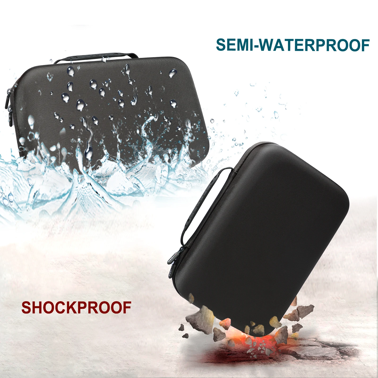 Black EVA Case for TOZO HT2 Headphones 6 Black EVA Case for TOZO HT2 Headphones - Image 6