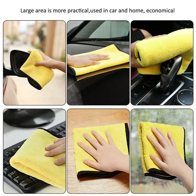 Double-Sided Microfiber Car Towels Set (3 Sizes) 4 Double-Sided Microfiber Car Towels Set (3 Sizes) - Image 4