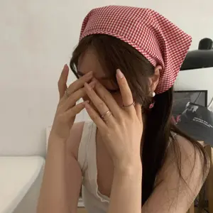 Bohemia Light Blue Checkered Headscarf 12 Sa6a354eede4d497eaa56b3aab2e219d6l