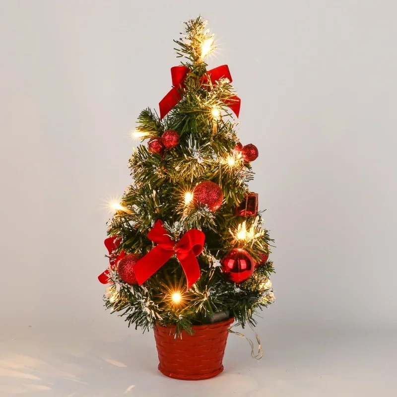 40cm LED Christmas Tree Nightlight in Silver, Gold, Red 2 40cm LED Christmas Tree Nightlight in Silver, Gold, Red - Image 2