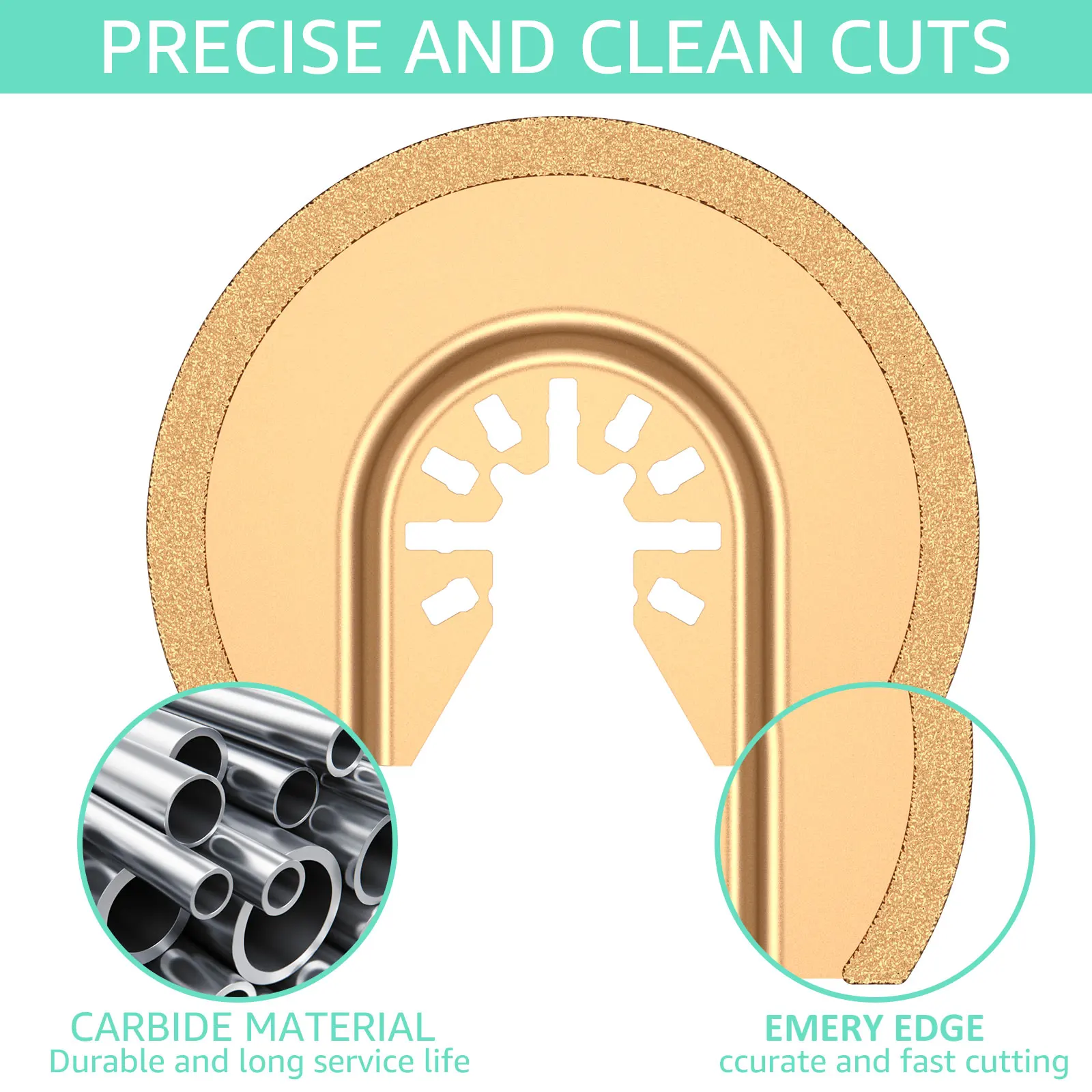 High-Quality Gold Oscillating Saw Blades Set 2 High-Quality Gold Oscillating Saw Blades Set - Image 2