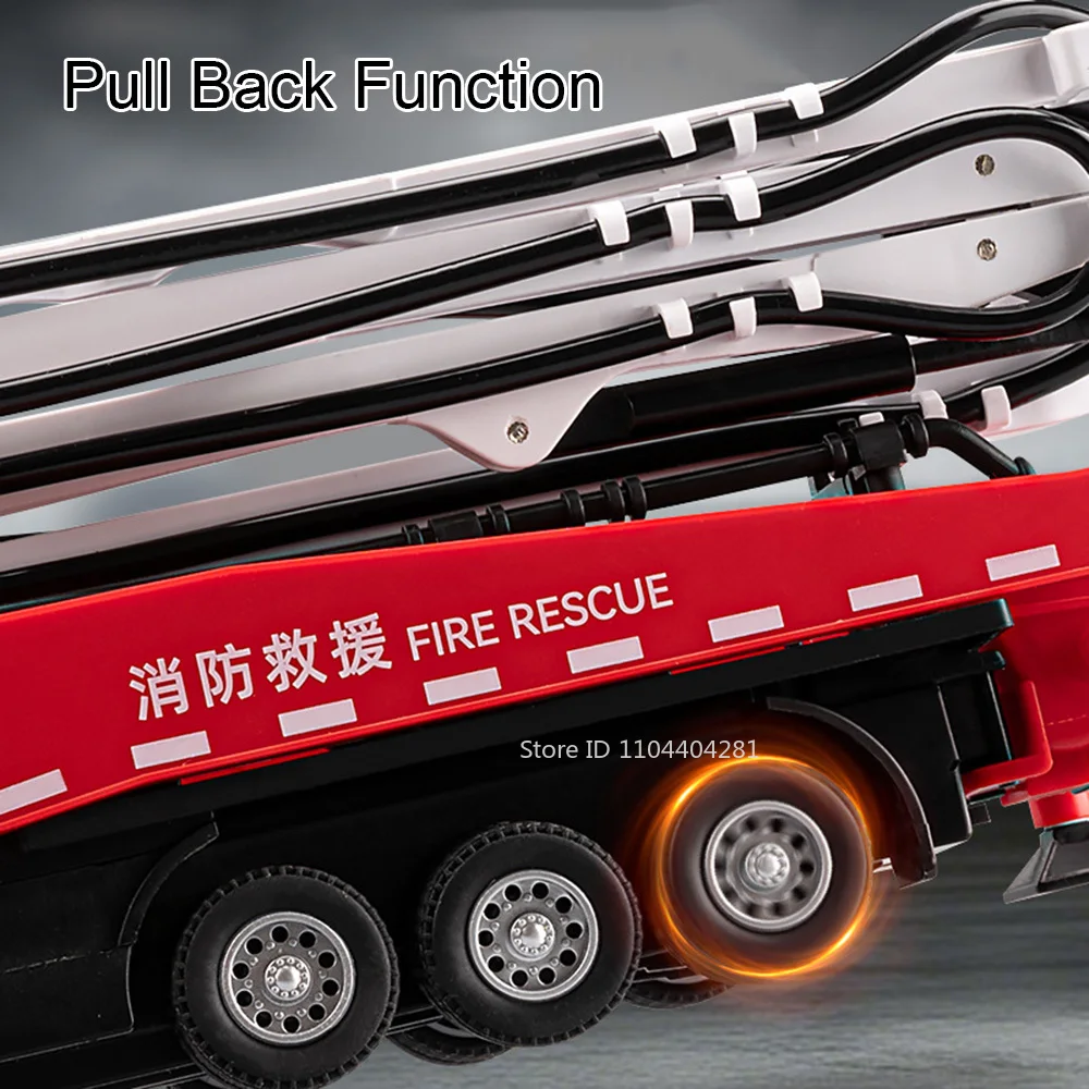 Realistic Fire Rescue Truck Model 1:32 Scale 4 Realistic Fire Rescue Truck Model 1:32 Scale - Image 4