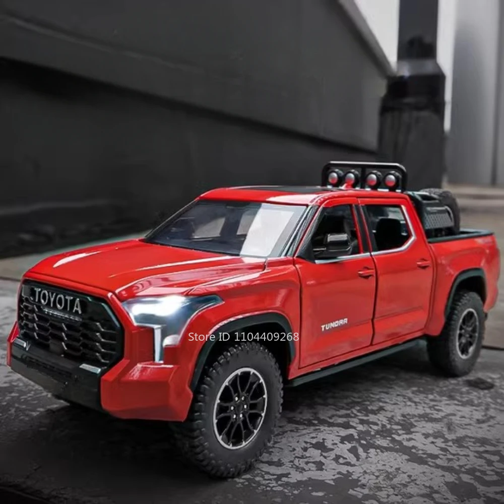 Red Tundra LC80 1:24 Scale Diecast Model 6 Red Tundra LC80 1:24 Scale Diecast Model - Image 6