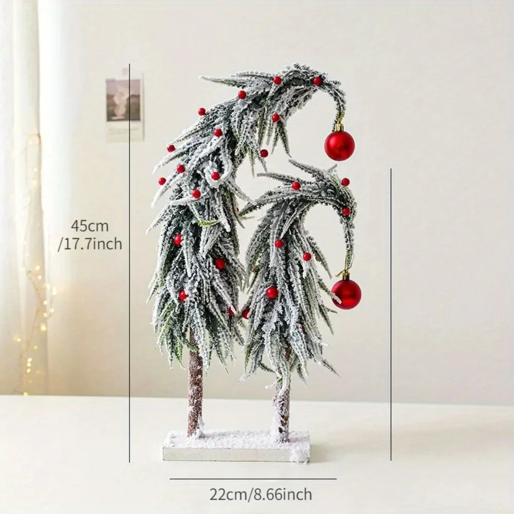 Mini Flocked Cedar Tree for Holiday Decor 7 Mini Flocked Cedar Tree for Holiday Decor - Image 7