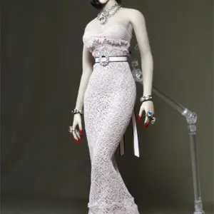 Fashion Pink Longuette Dress for 12-Inch Dolls 14 Sa74226c1a2ba4d9bbc91200c82526c12F