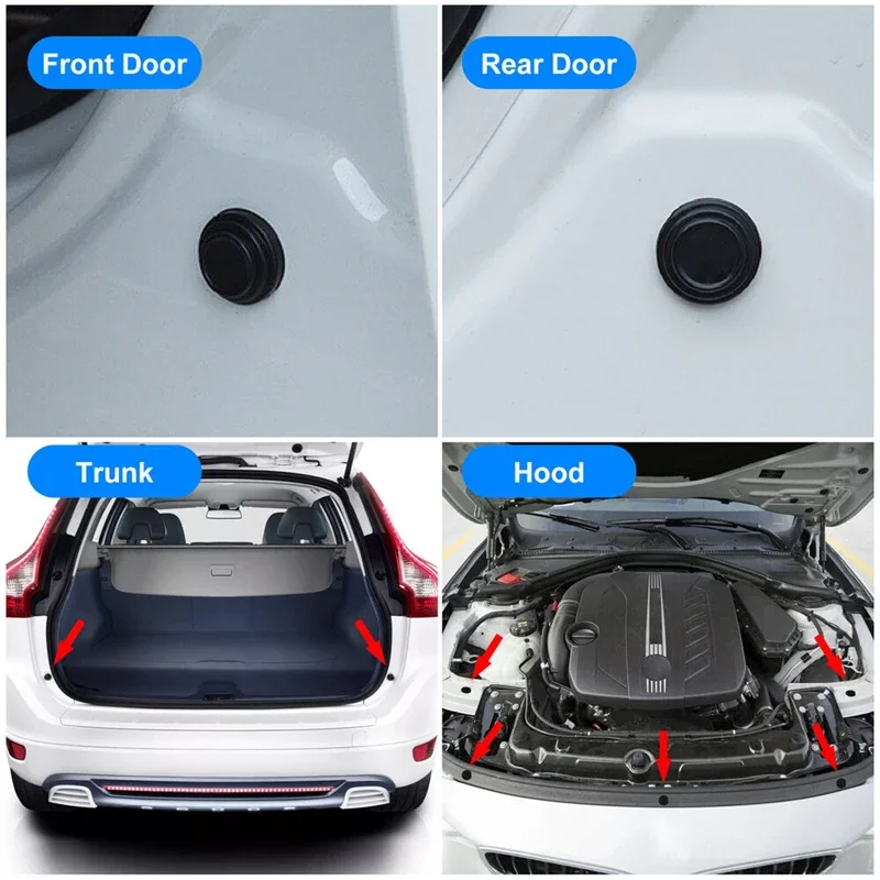 Car Door Shock Absorber Rubber Pads Set 3 Car Door Shock Absorber Rubber Pads Set - Image 3