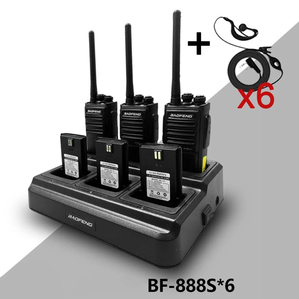 Set of 6 Baofeng BF-888S PLUS Walkie Talkies 8 Set of 6 Baofeng BF-888S PLUS Walkie Talkies - Image 8