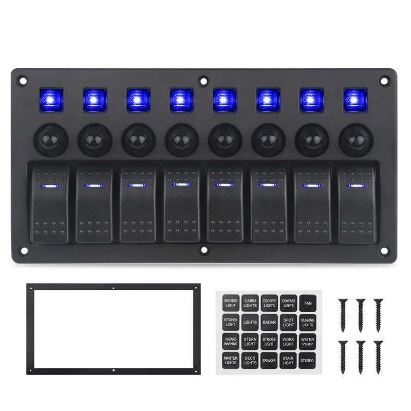 Waterproof Marine Switch Panel with Volt Meter 9 Waterproof Marine Switch Panel with Volt Meter - Image 9