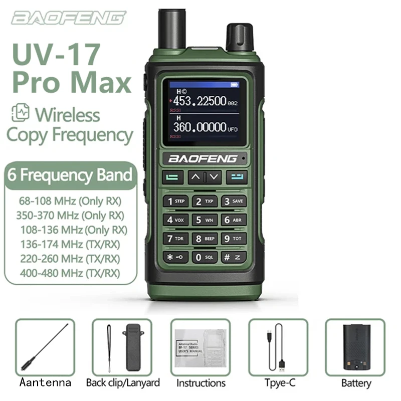 Baofeng UV-17 Air Band Walkie Talkie 6 Baofeng UV-17 Air Band Walkie Talkie - Image 6