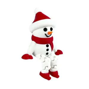 Festive Snowman and Elk Christmas Ornament 10 Sa908ebbadd9942adbcbaf0be97ebc154B