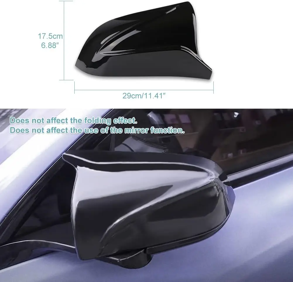 Model 3 Rearview Mirror Cover in Glossy or Carbon Fiber 2 Model 3 Rearview Mirror Cover in Glossy or Carbon Fiber - Image 2