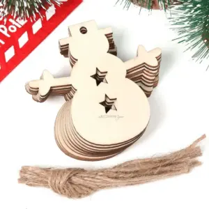 Unfinished Wooden Christmas Ornaments Set (10 Pieces) 29 Saa06072cd23d4f91b0701f2c1ff0c660O