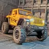 Yellow Jeep Wrangler Rubicon 1:20 Scale Diecast Model
