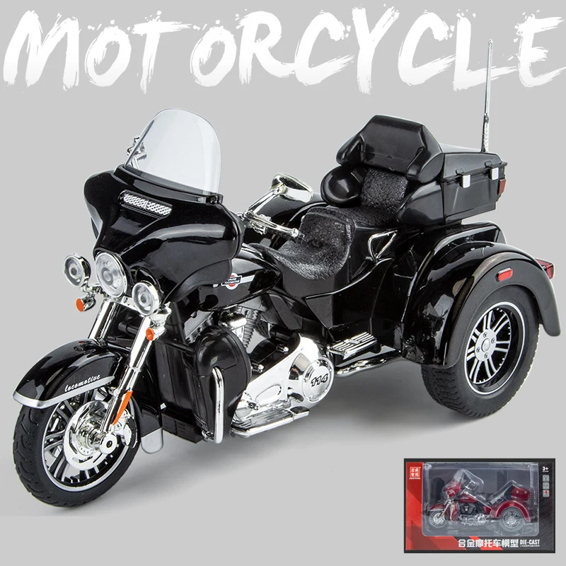 Vibrant Red 1:9 Diecast Motorcycle Model 9 Vibrant Red 1:9 Diecast Motorcycle Model - Image 9