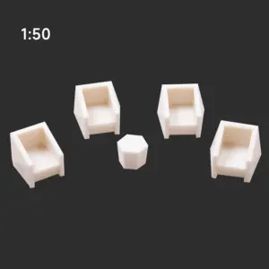 Modern White Miniature Furniture Set for Dioramas 12 Saa3efbae4dea424e9720d0037438cc5fy