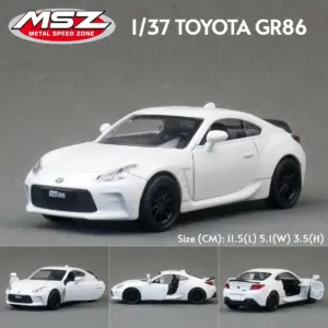 White 1/37 Scale Diecast Toyota GR86 Model 14 Sab00846fd735418ba6ee7dabe89f04d8U