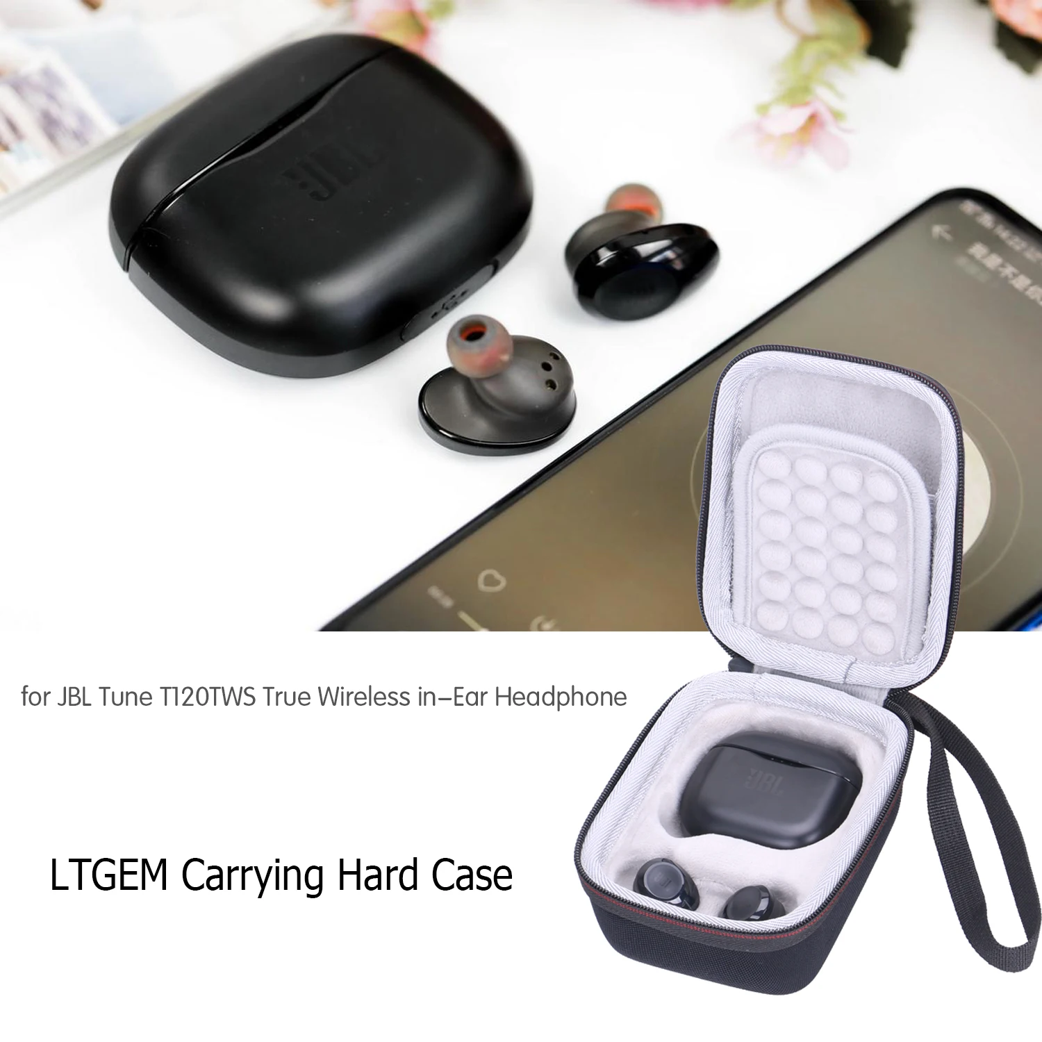 Shockproof EVA Case for JBL Tune T120TWS 4 Shockproof EVA Case for JBL Tune T120TWS - Image 4