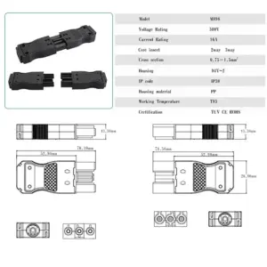 Widsay 2/3-Pin Black Docking Terminal 7 Sab61f43af4ac4a2f9a0cd2bb6008c900i
