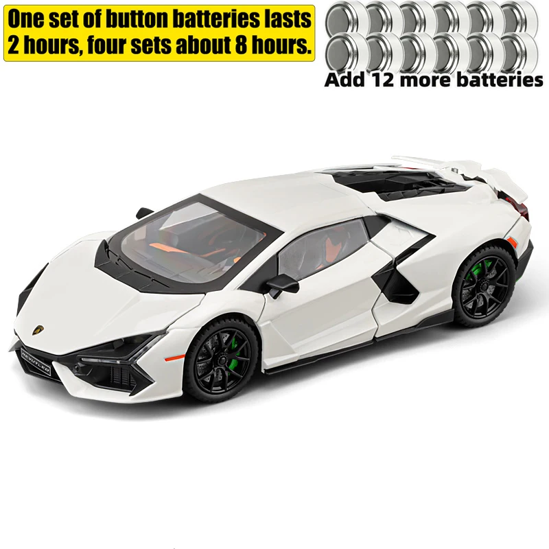 White 1:24 Scale Diecast Supercar Model 23 White 1:24 Scale Diecast Supercar Model - Image 23