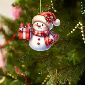 Christmas Snowman Acrylic Ornament with Lanyard 12 Sabc0a4eb25e843978a808d42a98c5674K