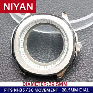 Durable 316L Stainless Steel Watch Case 39.5mm 88 Sabe4da5f13914b7983c75694fb0f67650