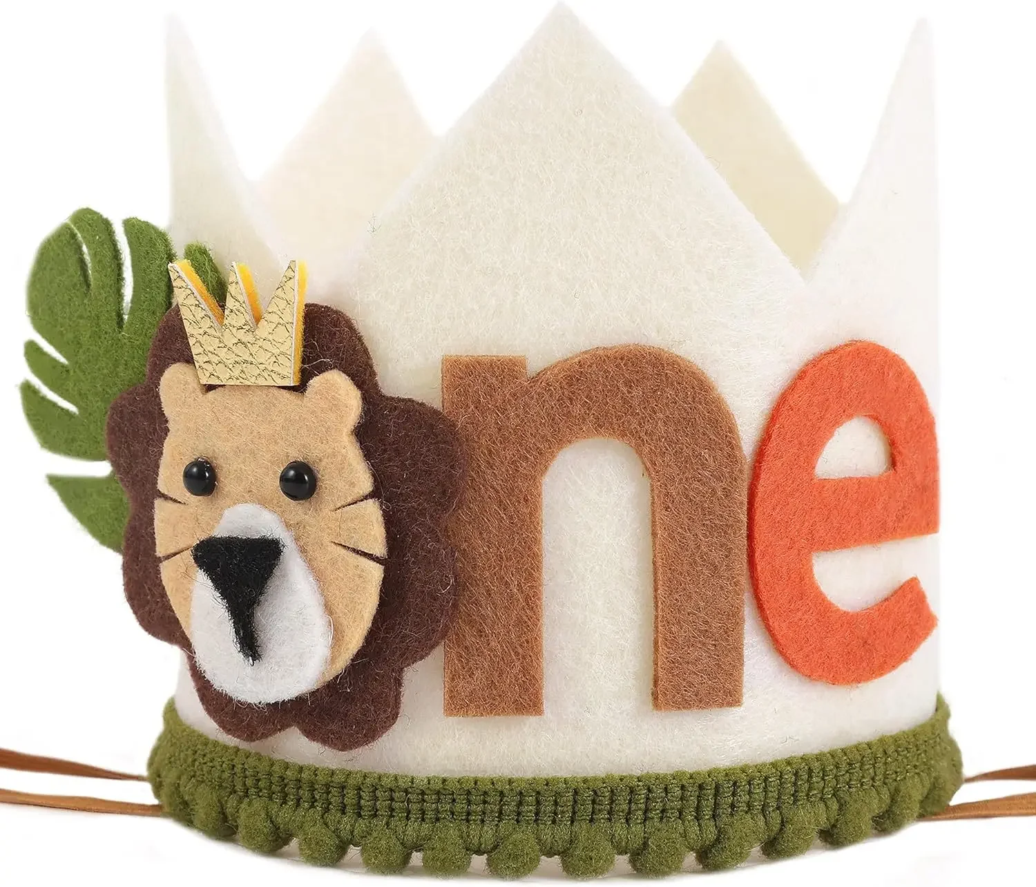 Jungle Safari Lion 1st Birthday Crown Headband 7 Jungle Safari Lion 1st Birthday Crown Headband - Image 7