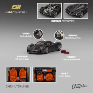 Pagani Utopia 1:64 Diecast Model in Four Colors 12 Sad740057669049a6ae206edb07f051c4B 2
